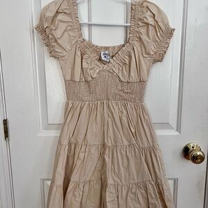 Princess Polly Cream Mini Dress